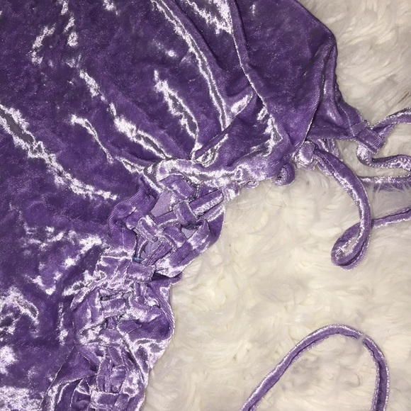 Beautiful sexy velour mini dress size small - Picture 15 of 16